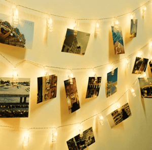 LED Photo Clip String Lights, 40 Photo Clips