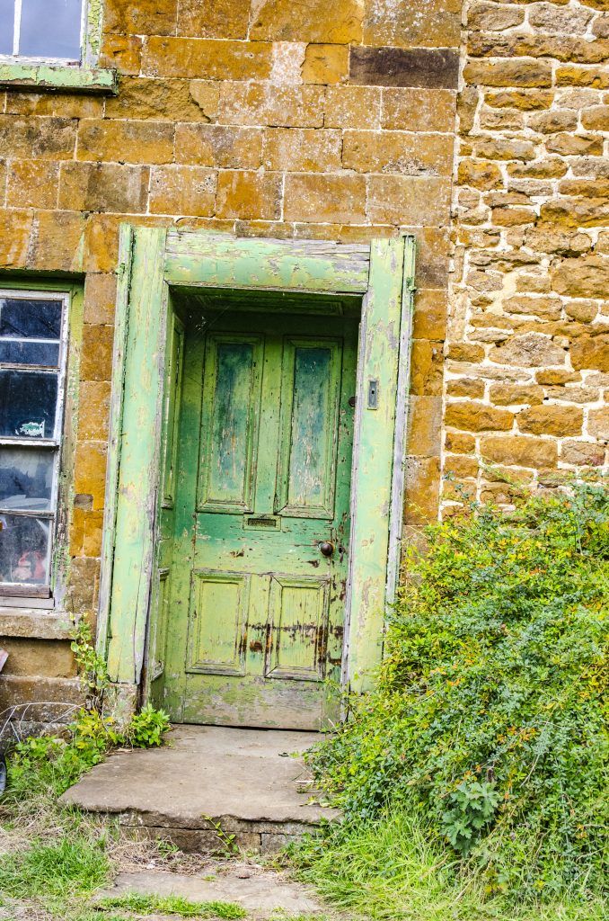 Old doorway taken on our recent Adderbury and Bloxham Grove walk . In Colour!