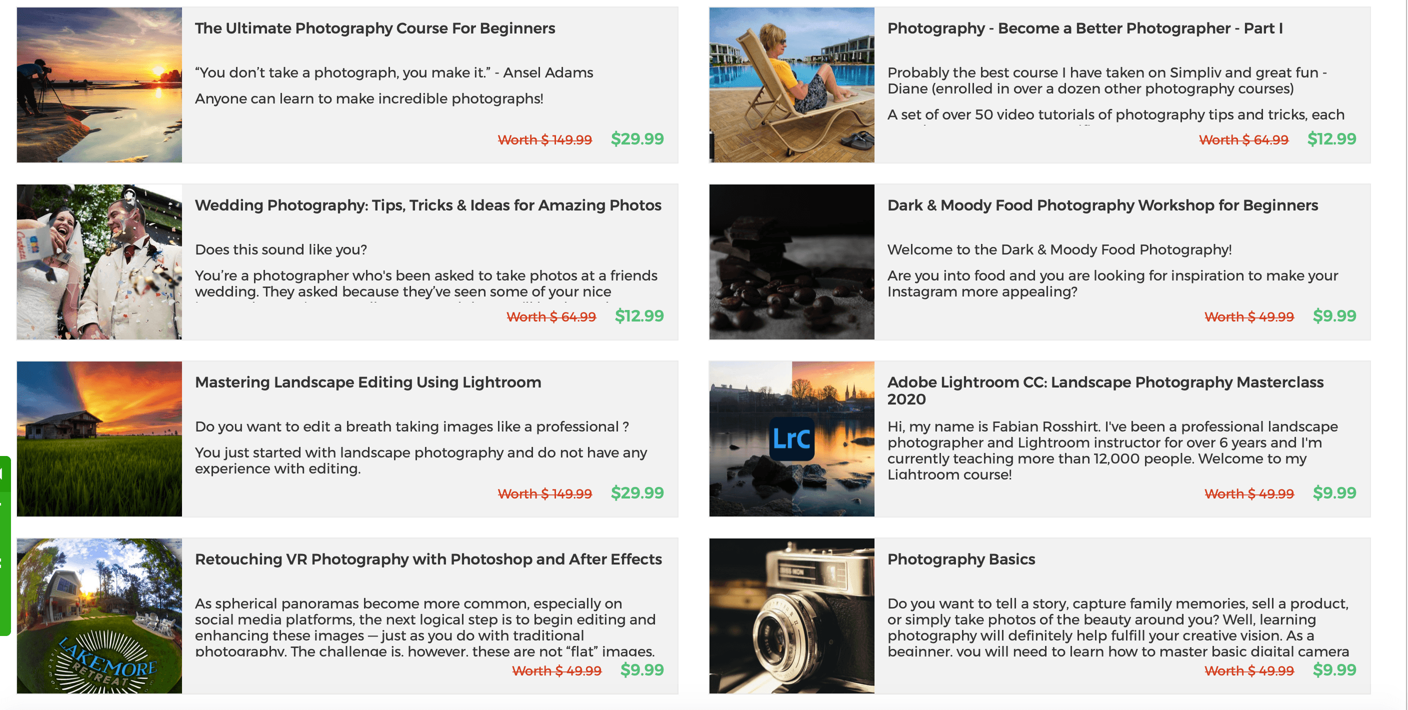 Photography Courses