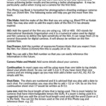 Improve your Film Analogue Photography With My Log Book